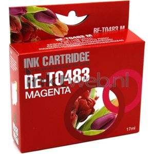 Huismerk Epson T0483 magenta cartridge