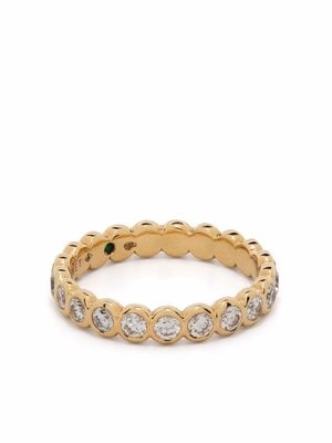 Courbet anneau Origine en or recyclé 18ct pavée de diamants de synthèse
