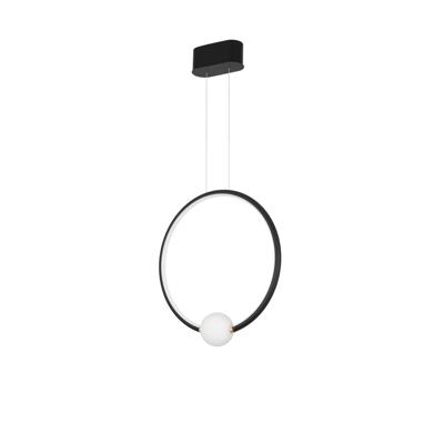 Lyora HanglampCelia zwart met wit rond - 9820605