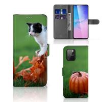 Samsung S10 Lite | Telefoonhoesje | Met pasjeshouder | Kitten