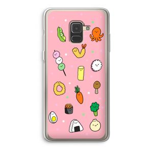 Happy bento friends: Samsung Galaxy A8 (2018) Transparant Hoesje