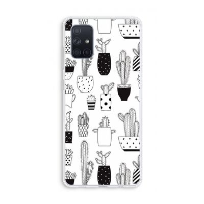 Cactusmotief: Galaxy A71 Transparant Hoesje