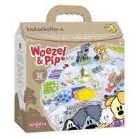 Woezel & Pip knutselkoffer XL - creatief speelgoed - thumbnail