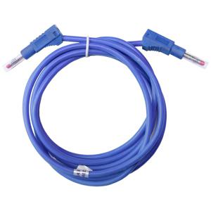 Mueller Electric BU-2323-10-79-6 Meetsnoer [Bananenstekker 4 mm - Bananenstekker 4 mm] 2 m Blauw 1 stuk(s)