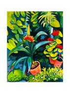 Kunstdruk August Macke - Blumen im Garten 50x70cm
