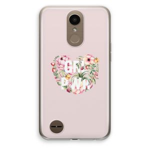 GRL PWR Flower: LG K10 (2017) Transparant Hoesje