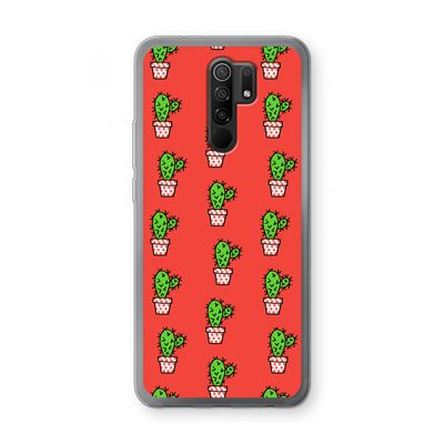 Mini cactus: Xiaomi Redmi 9 Transparant Hoesje