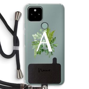 Green Brush: Pixel 5 Transparant Hoesje met koord