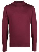 John Smedley pull Harcourt à col montant - Rouge - thumbnail