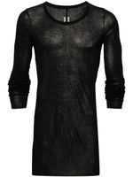 Rick Owens t-shirt en coton à col rond - Noir - thumbnail