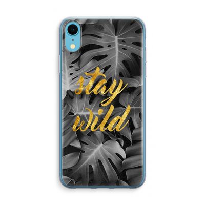 Stay wild: iPhone XR Transparant Hoesje