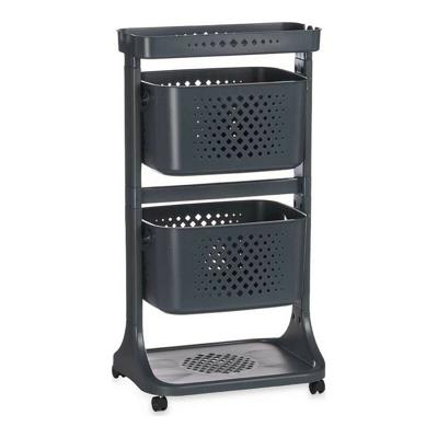 Groentetrolley Antraciet Polypropyleen (33 x 81 x 44 cm)