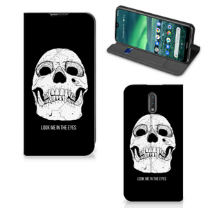 Mobiel BookCase Nokia 2.3 Skull Eyes