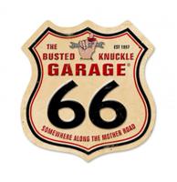 Busted Knuckle Garage Zwaar Metalen Bord 38 x 38 cm