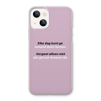 gij zijt ook iemand: iPhone 13 Transparant Hoesje