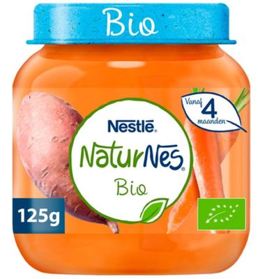 Nestlé Naturnes Biologisch Zoete Aardappel-wortel 4+ Mnd (125gr)