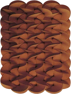 Moooi Carpets - Vloerkleed Serpentine Red Amber Wool - Moooi Carpets - Vloerkleed Serpentine Red Amber Wool -