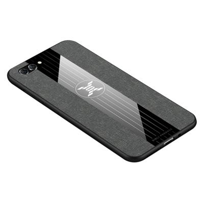 Voor Huawei Nova 2s XINLI stiksels doek Textue schokbestendige TPU beschermhoes (grijs)