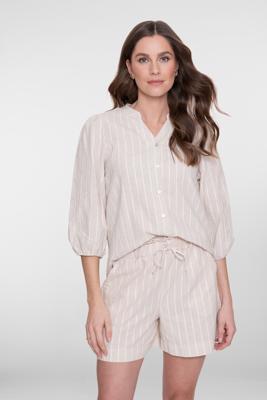Geisha Blouse Lurex Stripe 63169-70 Blouse 718 Ecru/lurex