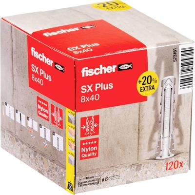 Fischer 573161 SX Plus Plug 40 mm 8 mm 120 stuk(s)