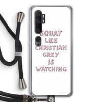 Christian Grey: Xiaomi Mi Note 10 Pro Transparant Hoesje met koord