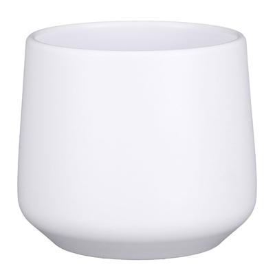 Mica Decorations Plantenpot - mat wit - H15,5xD17 cm - keramiek - voor kamerplant - bloempot