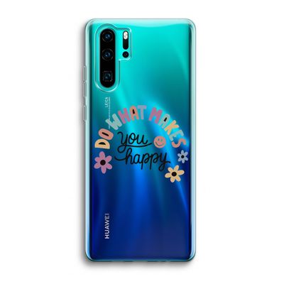 Happy days: Huawei P30 Pro Transparant Hoesje