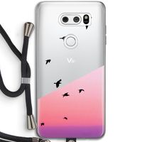 Fly away: LG V30 Transparant Hoesje met koord
