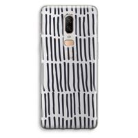Moroccan stripes: OnePlus 6 Transparant Hoesje
