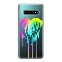 Hold My Heart: Samsung Galaxy S10 Plus Transparant Hoesje