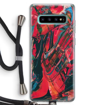 Endless Descent: Samsung Galaxy S10 Plus Transparant Hoesje met koord