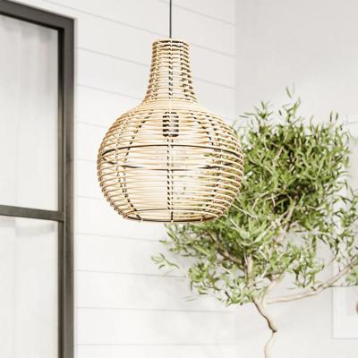 Hanglamp rotan groot &apos;Granada&apos; By Rydens modern E27 fitting 450mm