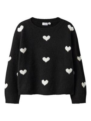 Name it winter sweater meisjes - zwart - regular fit, gebreid - NkfOna
