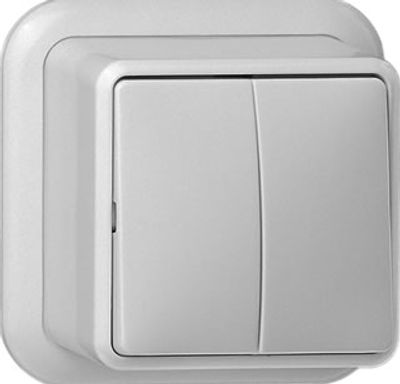Gira serie schakelaar opbouw zuiver wit