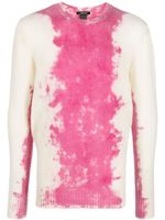 Avant Toi paint-splatter sweatshirt - Rose