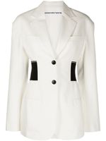 Alexander Wang blazer à simple boutonnage - Blanc Alexander Wang blazer à simple boutonnage - Blanc