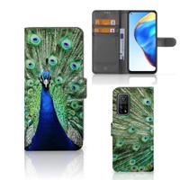 Xiaomi Mi 10T Pro | Mi 10T | Telefoonhoesje | Met pasjeshouder | Pauw