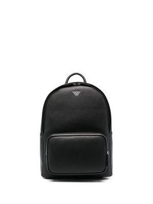 Emporio Armani sac à dos à logo imprimé - Noir