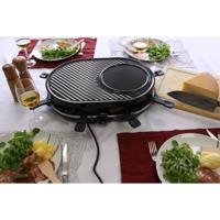 Raclettemachine - LITTLE BALANCE - Multi kaas - 1200 W - 8 personen - Afneembare grill/crêpe - Nachtblauw
