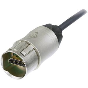 Neutrik NKHDMI-1 HDMI-kabel HDMI Aansluitkabel HDMI-A-stekker, HDMI-A-stekker 1.00 m Nikkel Monteerbaar