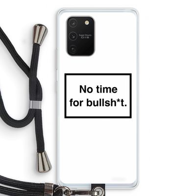 No time: Samsung Galaxy S10 Lite Transparant Hoesje met koord