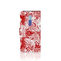 Telefoonhoesje met Naam Xiaomi Redmi K20 Pro Angel Skull Rood - thumbnail