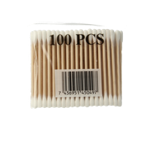 Wattenstaafjes hout 100 Stuks