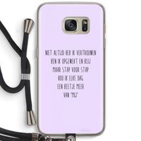 Zelfvertrouwen: Samsung Galaxy S7 Transparant Hoesje met koord