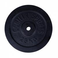 Halterschijf 25 kg Gietijzer Zwart - 31 mm Halterschijf 25 kg Gietijzer Zwart - 31 mm