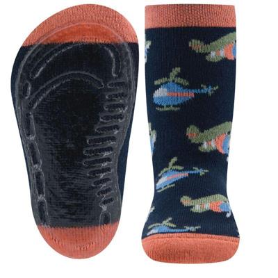 Ewers antislip sokken Stoppi softstep Vliegtuig marine-31-34