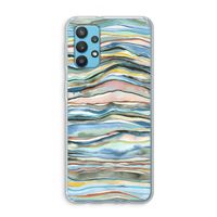 Watercolor Agate: Samsung Galaxy A32 4G Transparant Hoesje
