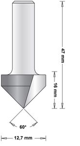 8 MM V-GROEFFREES12.7X47X60