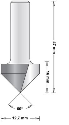 8 MM V-GROEFFREES12.7X47X60