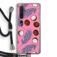 Kokosnoot roze: Xiaomi Mi Note 10 Transparant Hoesje met koord